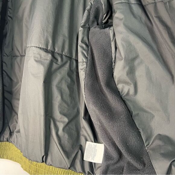 Nike Graphic Bomber Jacket Mens Medium Black/Green Zip Windbreaker - Picture 10 of 13